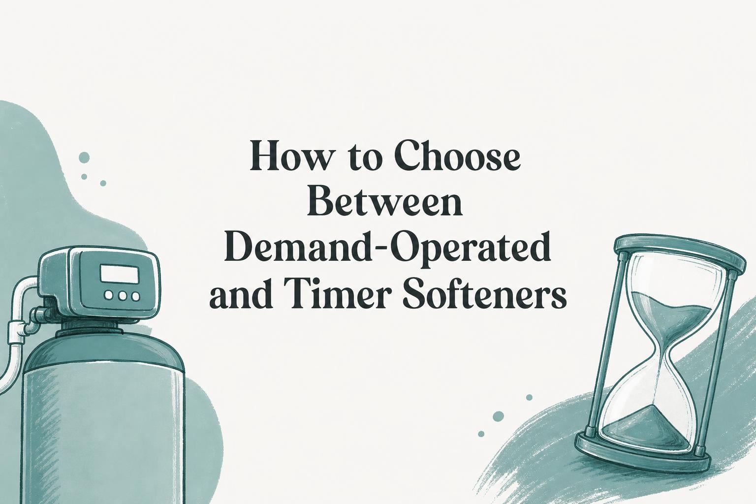 how to choose between demand-operated and timer softeners